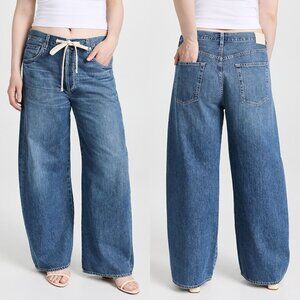 Citizens of Humanity Brynn Trouser Jean Atlantis Blue Drawstring Size 28